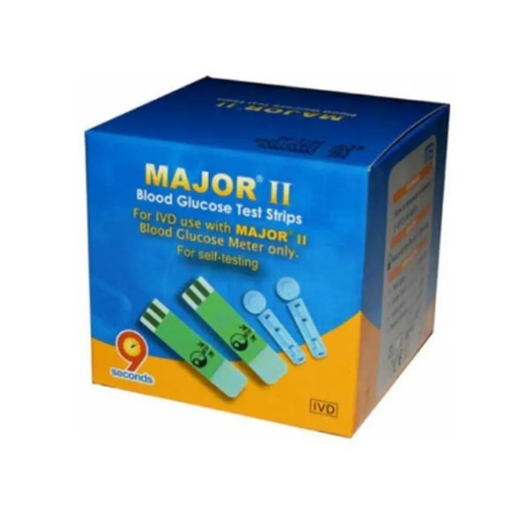 نوار تست قند خون ماژور2 MAJOR II TEST STRIP